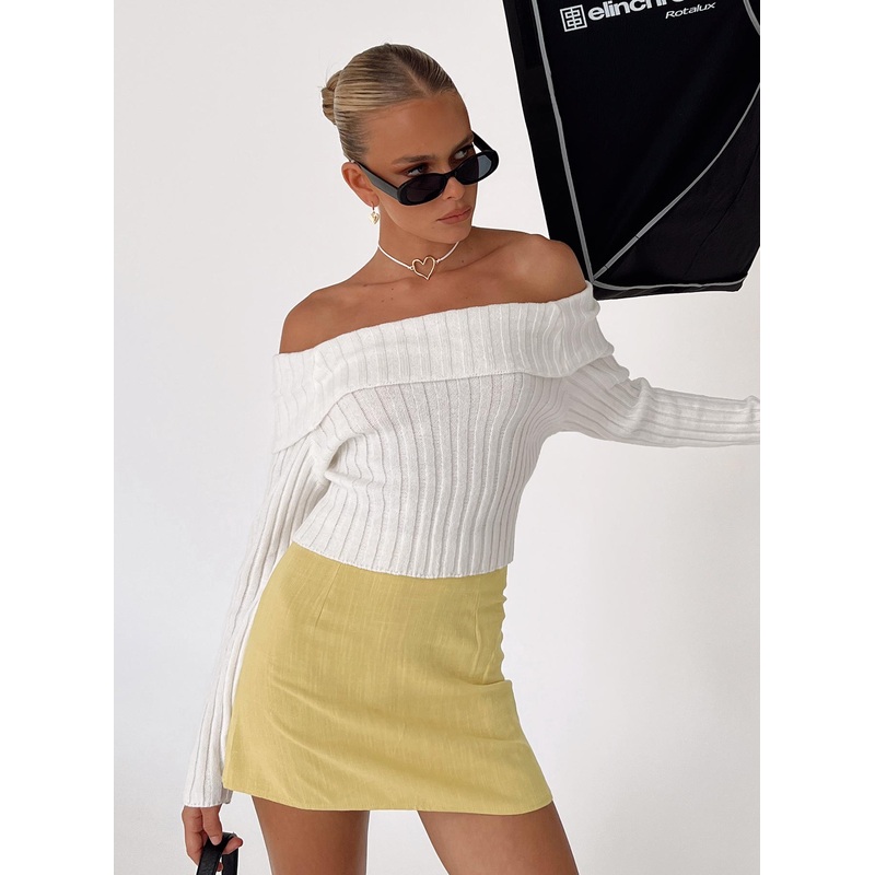 Selby Mini Skirt Lemon
