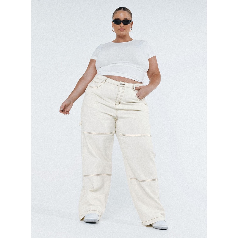 Copeland Jeans White Curve