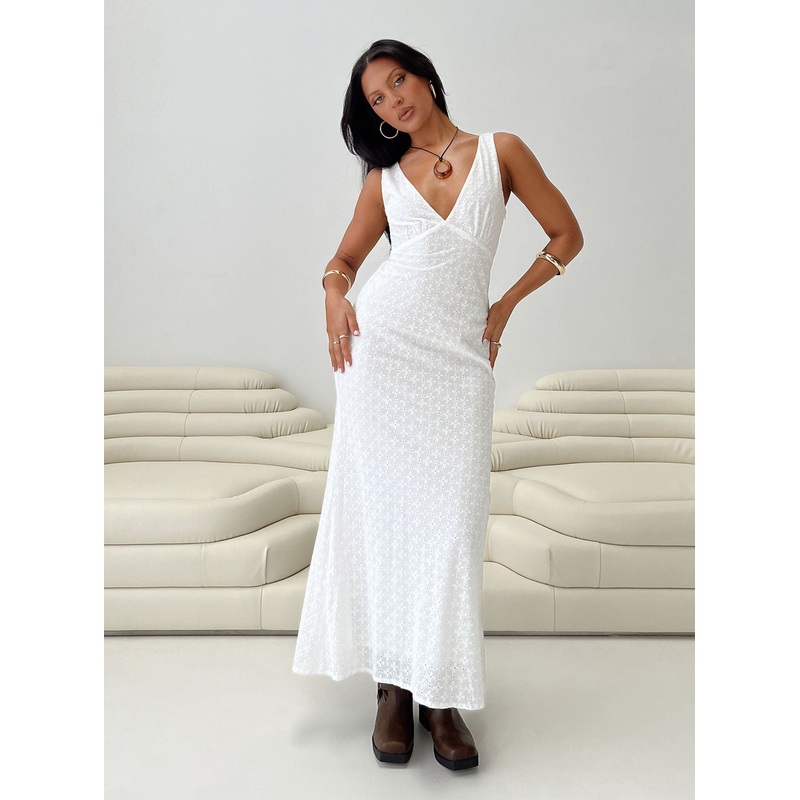 Nellie Maxi Dress White