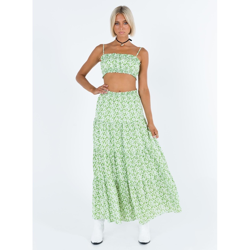 Perrin Set Green Floral