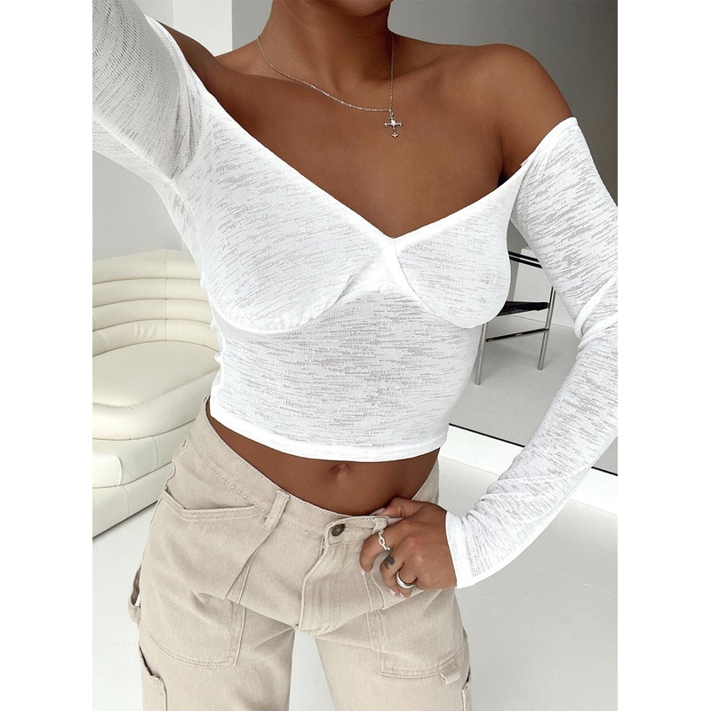 Zelda Off The Shoulder Top Ivory