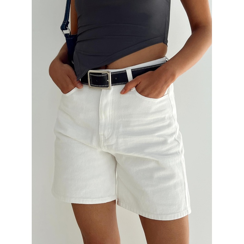 Aysa Shorts White Denim