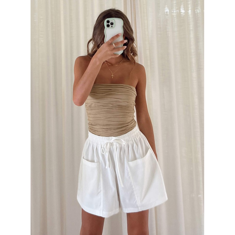 Brunie Shorts White