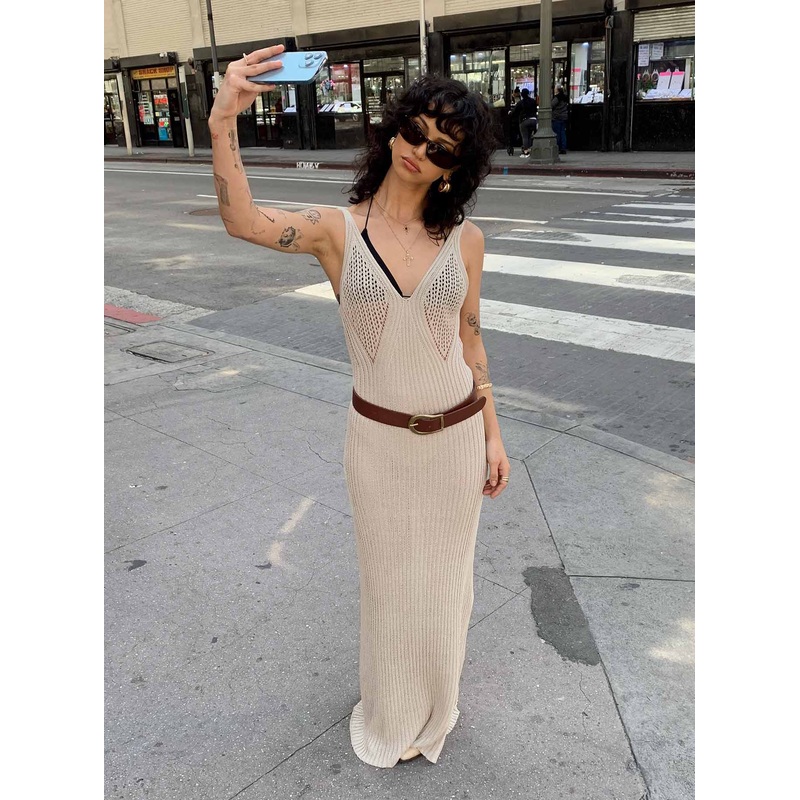 Carrera Maxi Dress Beige