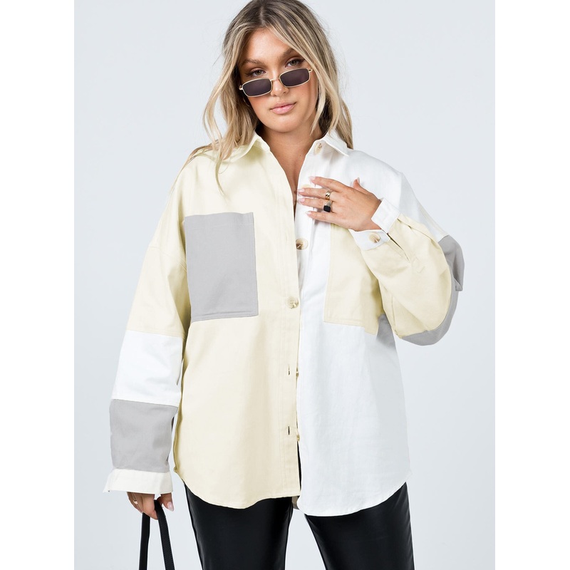 Casey Patchwork Oversized Jacket Multi