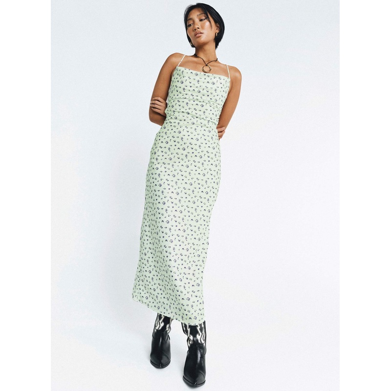 Malabar Maxi Dress Mint / Floral