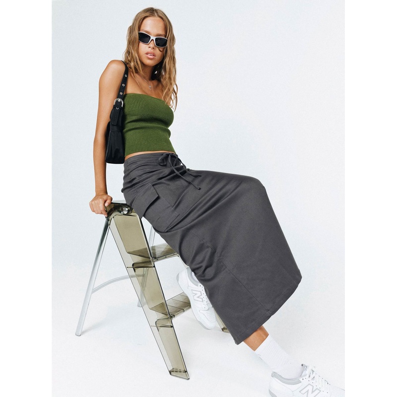 My Girl Maxi Skirt Slate