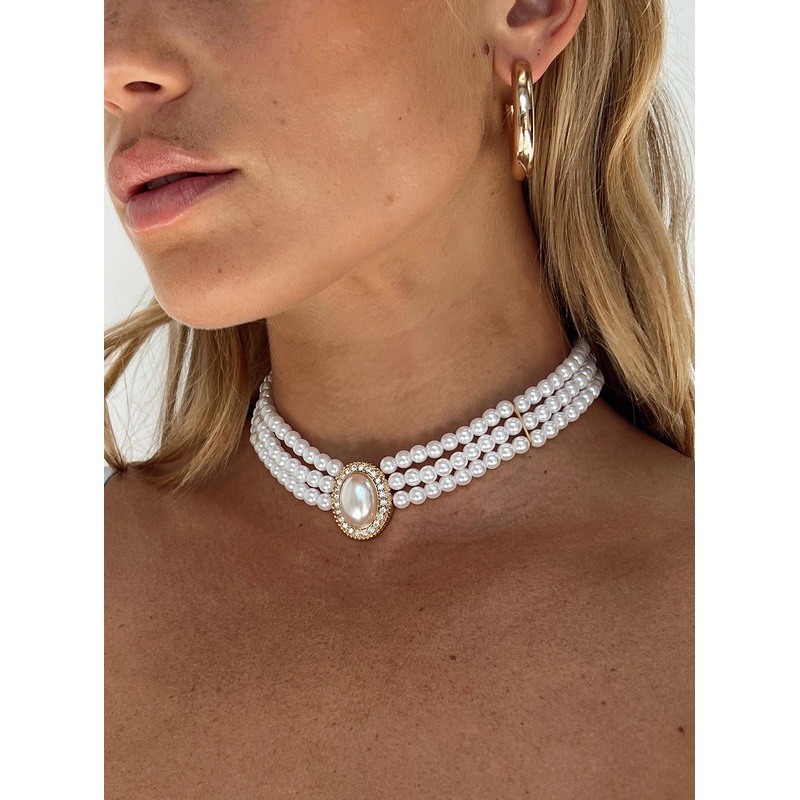 Shimma Necklace Pearl