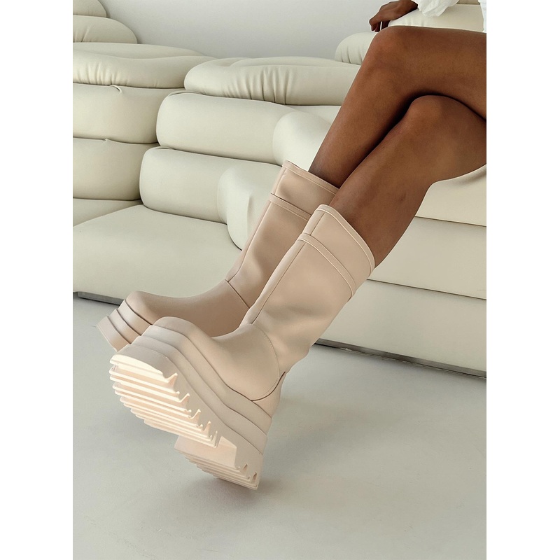 Sky High Boots Cream