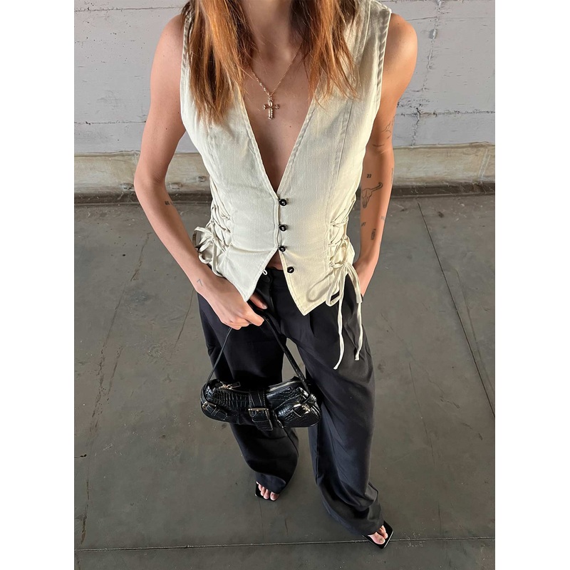 Stavia Vest Top Cream