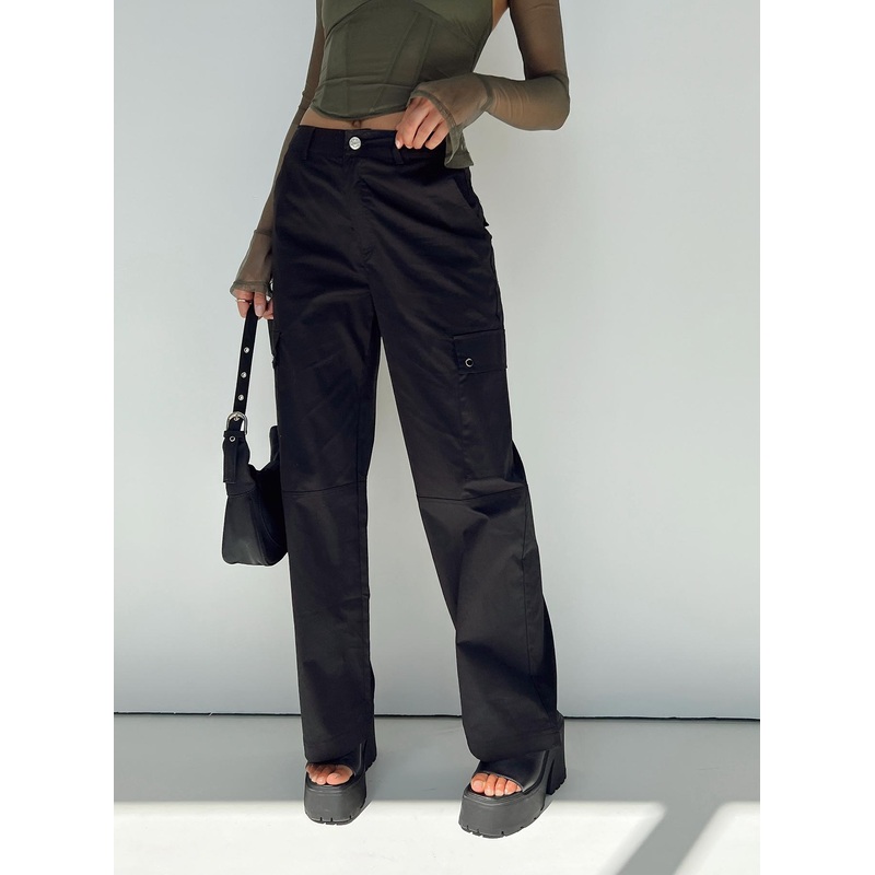 Toscan Cargo Pants Black