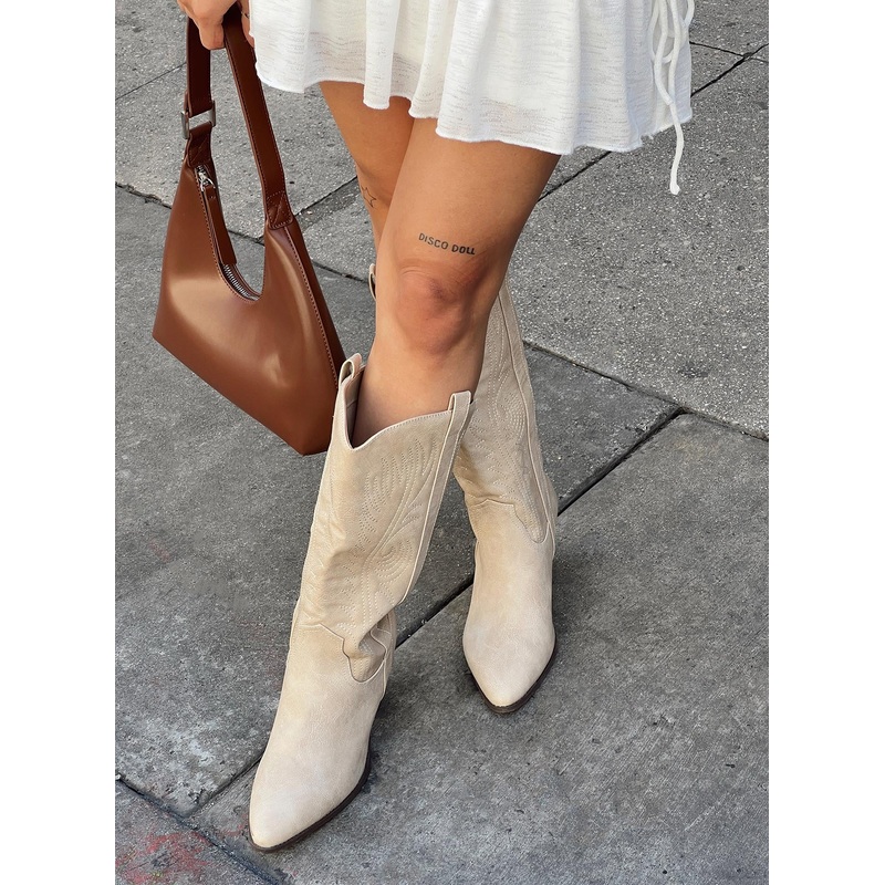 Zane Western Boot Stone