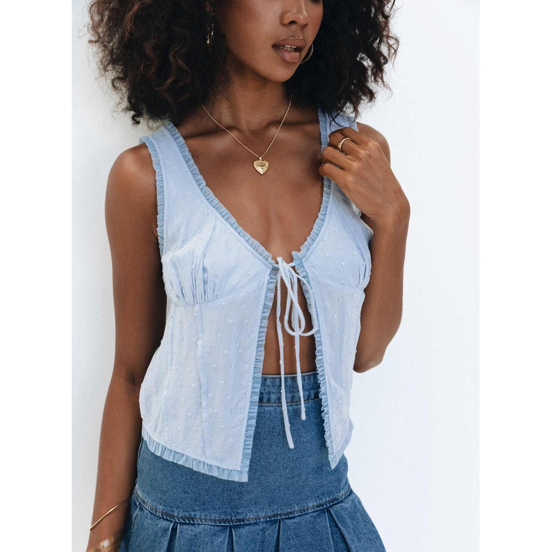 Blueberry Garden Top Blue