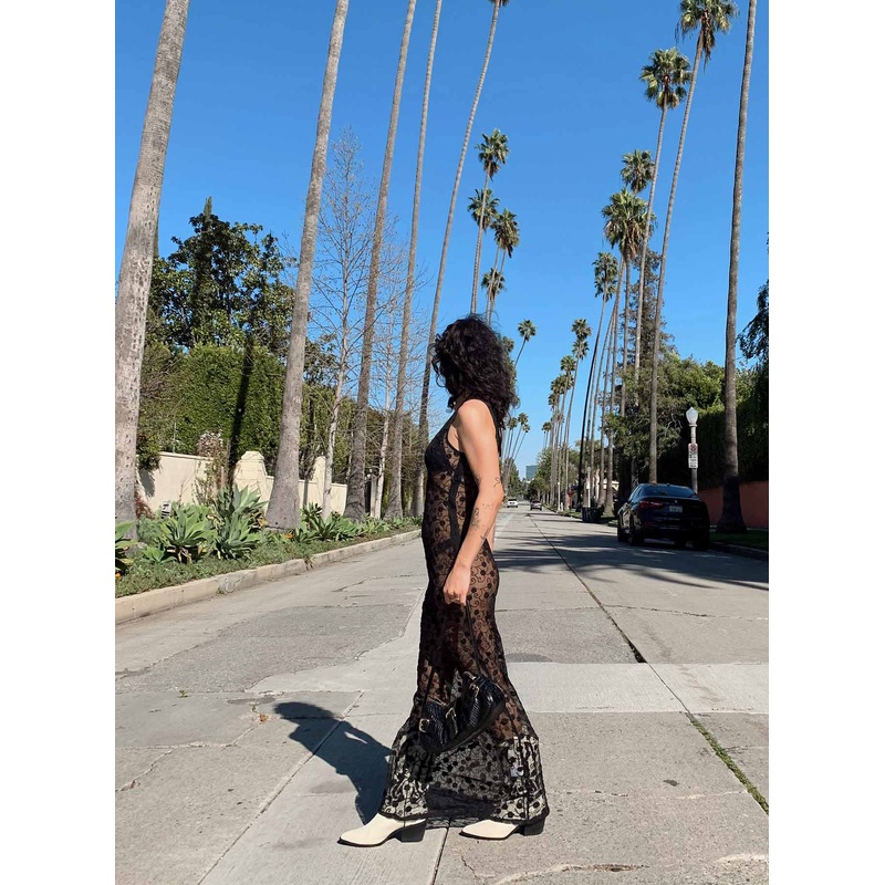 Britton Lace Maxi Dress Black
