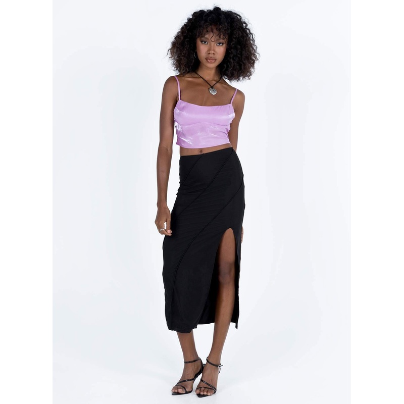 Erika Midi Skirt Black