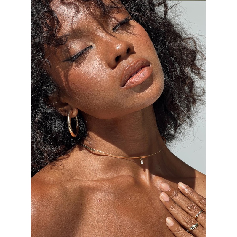 Gina Necklace Clear / Gold