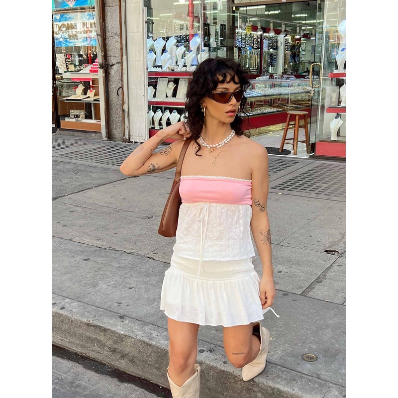 Mid Morning Mini Skirt Ivory
