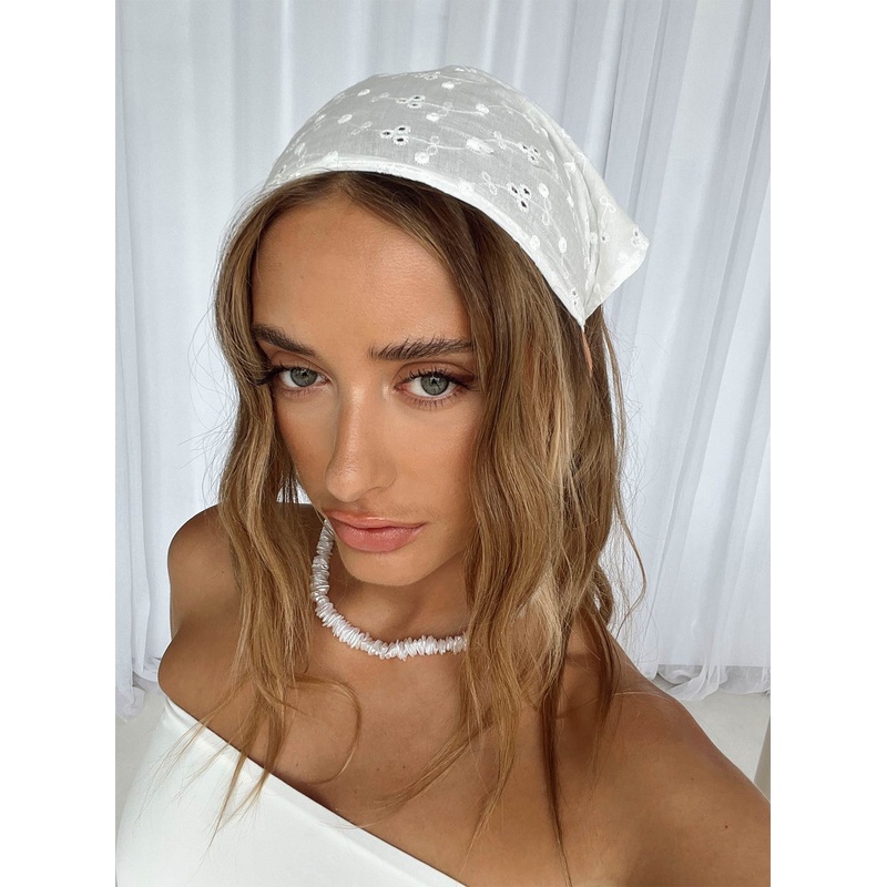 The Amalfi Anglais Headband White