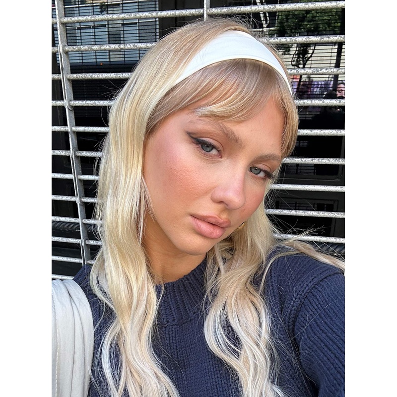 The Juney Nylon Headband White