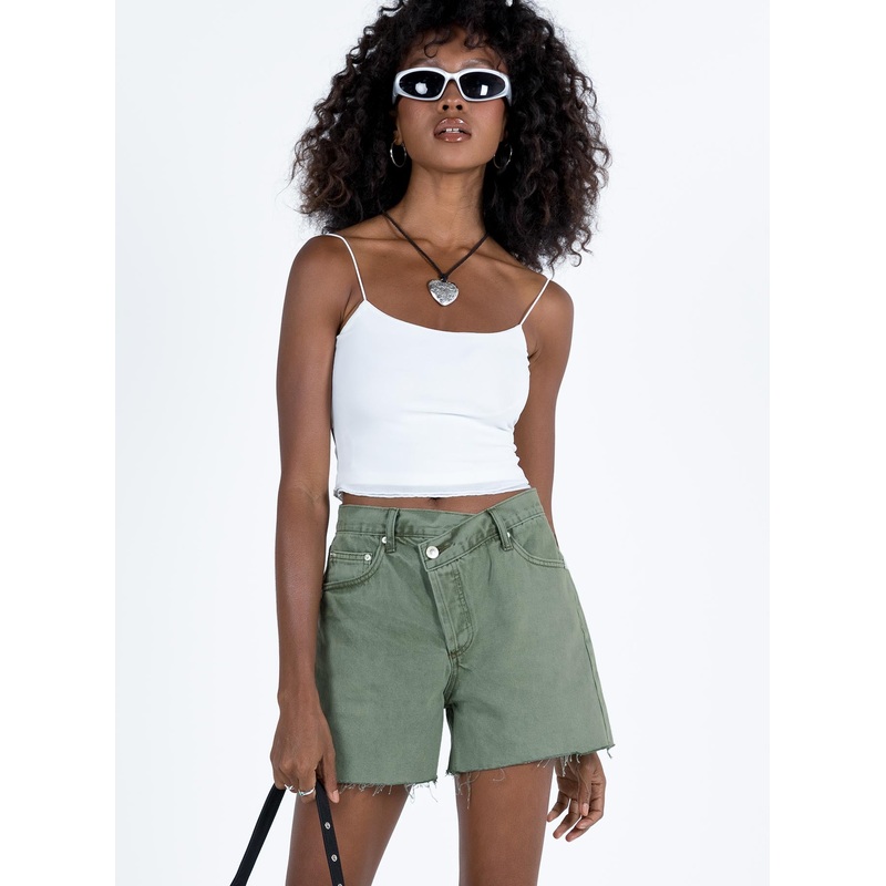Xena Denim Shorts Green