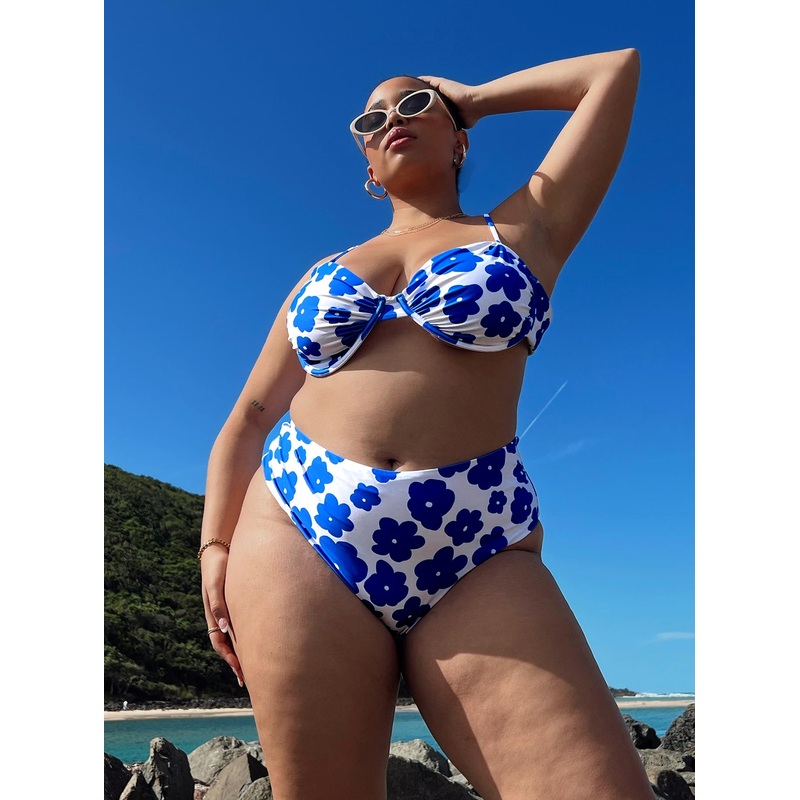 Avani Bikini Bottoms Blue Multi Curve