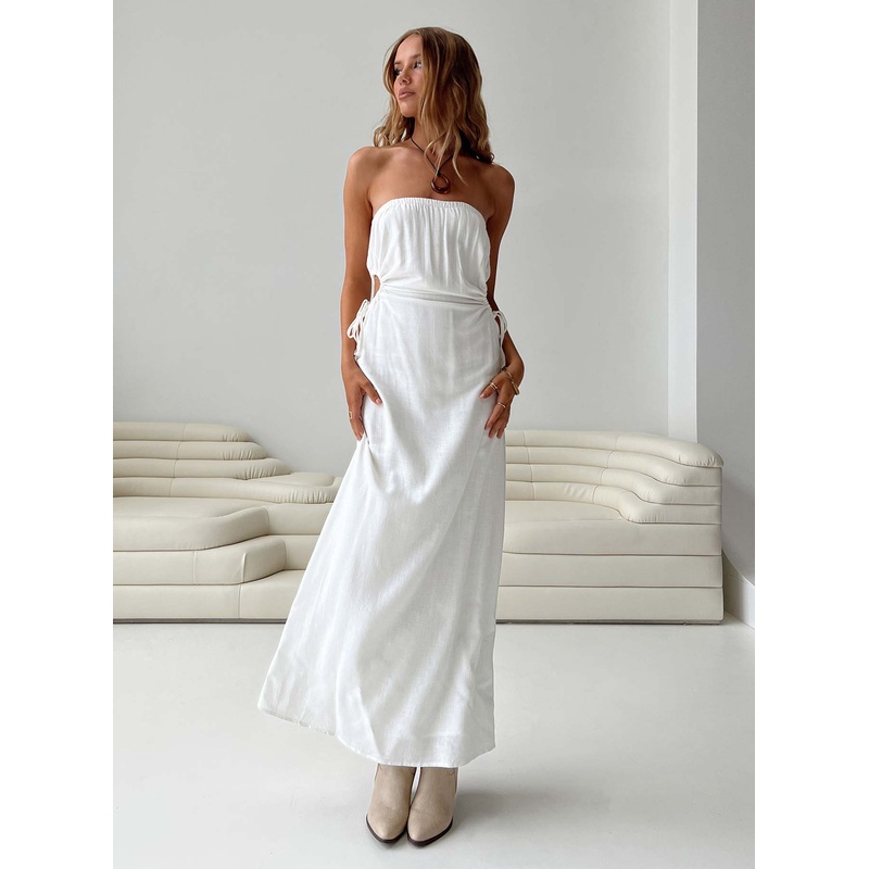 Azie Maxi Dress White