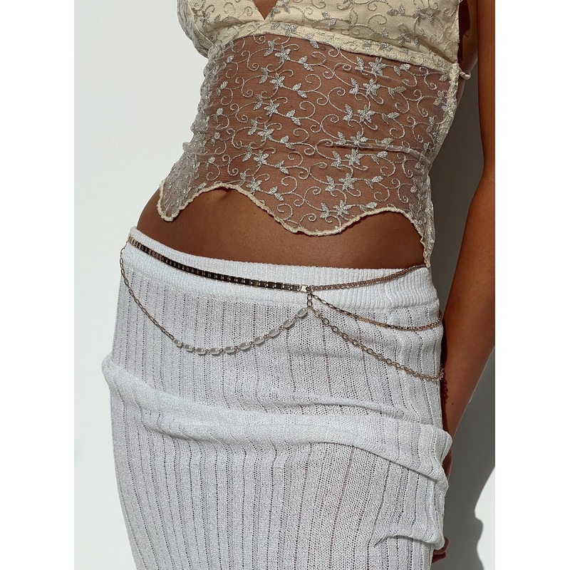 Laurelle Chain Belt Gold