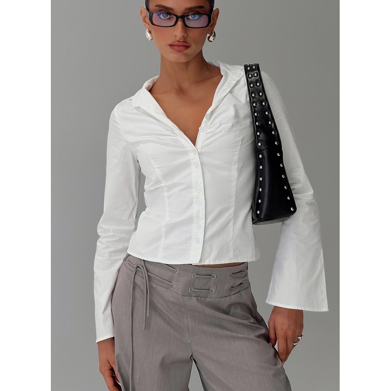 Arianwyn Long Sleeve Shirt White
