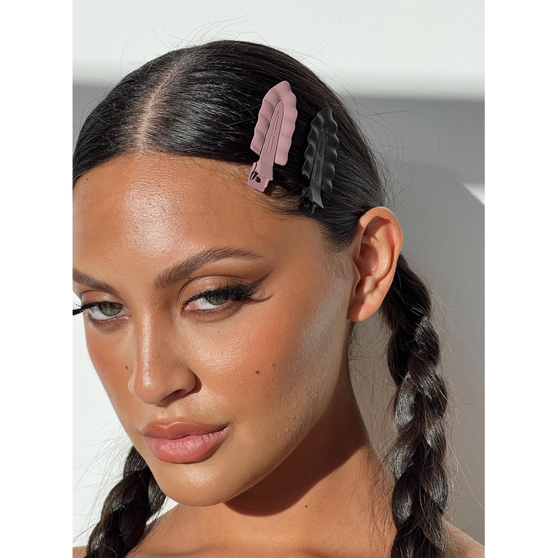 Belsie Hair Clip Pack Pink / Black