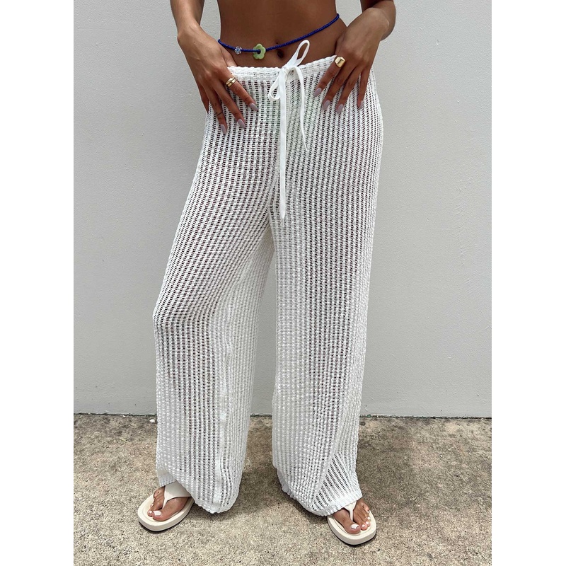 Darcie Knit Pants White