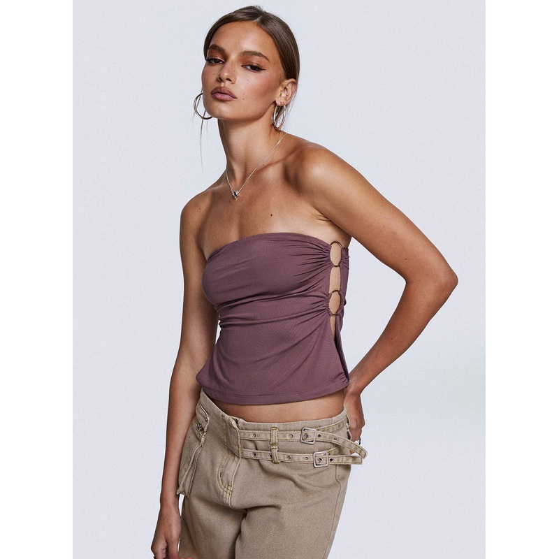 Round The World Strapless Purple