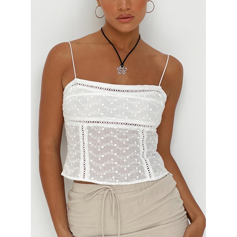 Aldine Top Ivory
