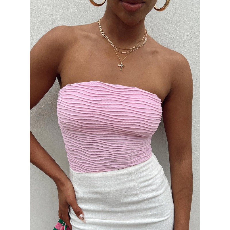 Makena Strapless Bodysuit Pink