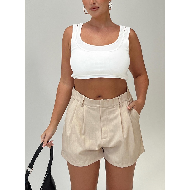 Seize The Day Shorts Beige