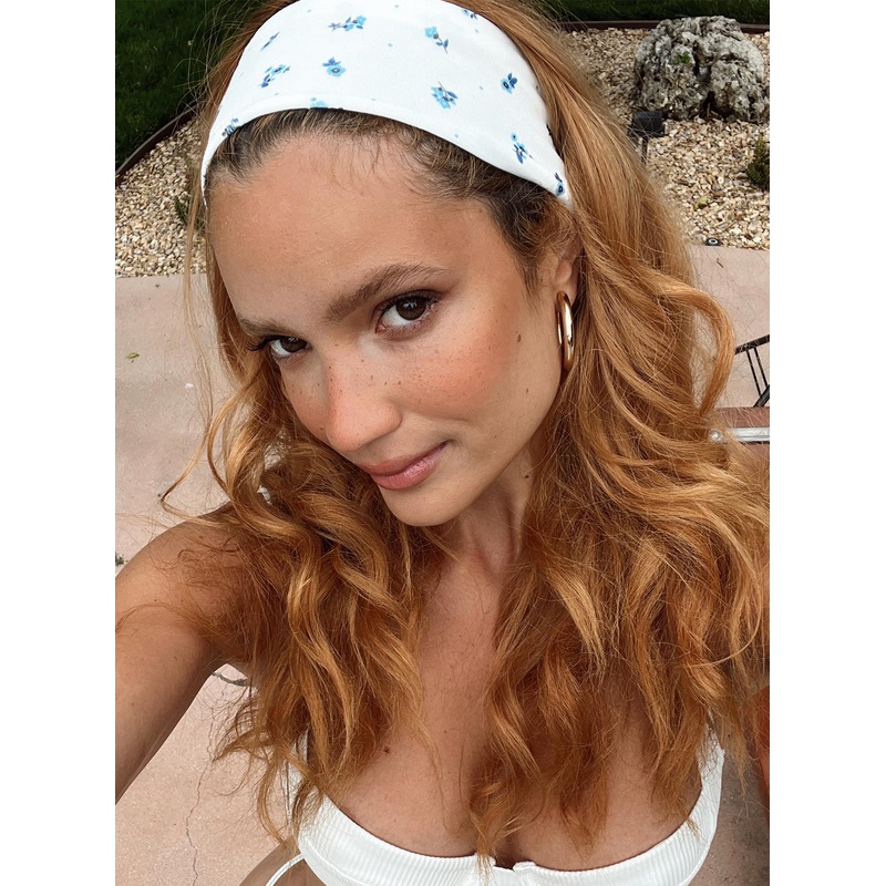 The Juney Headband Blue Floral