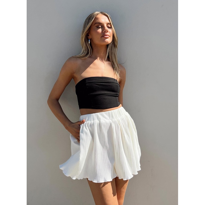 Mathea Plisse Short Ivory