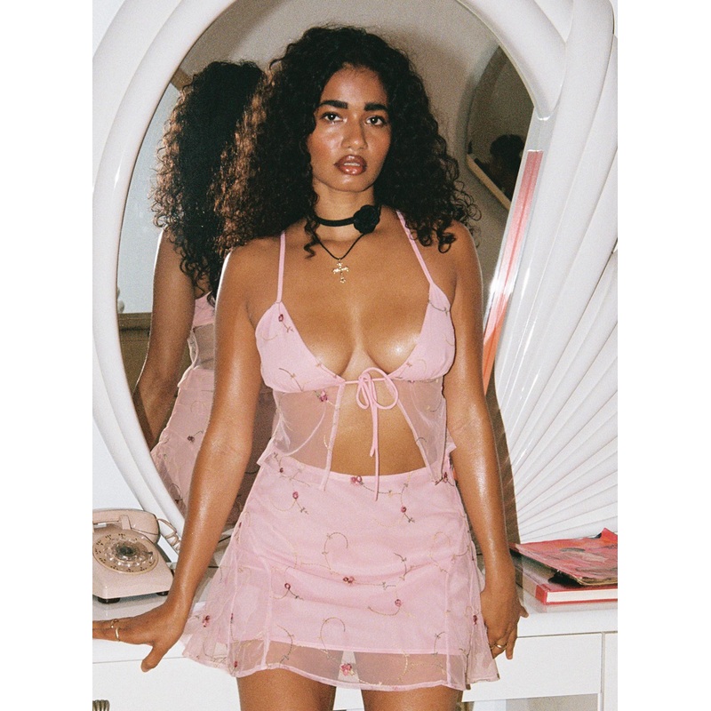 Rosen Top Pink Floral
