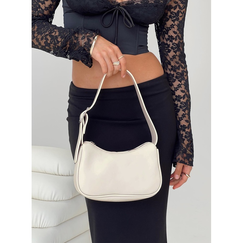 Speak The Truth Shoulder Bag Beige