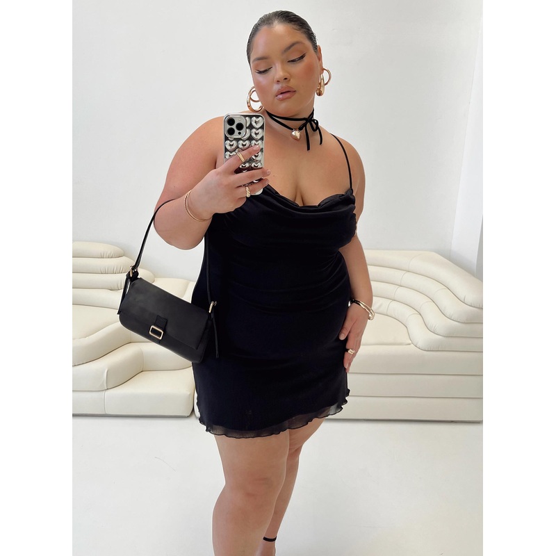 Sugar Mini Dress Black Curve