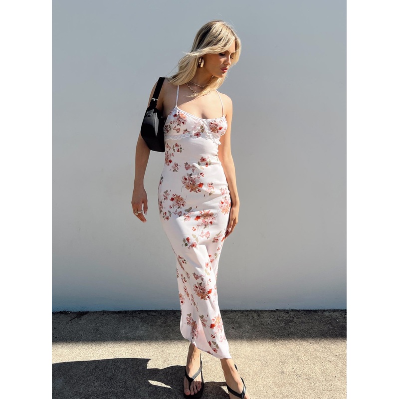 Amos Maxi Dress Pink Multi