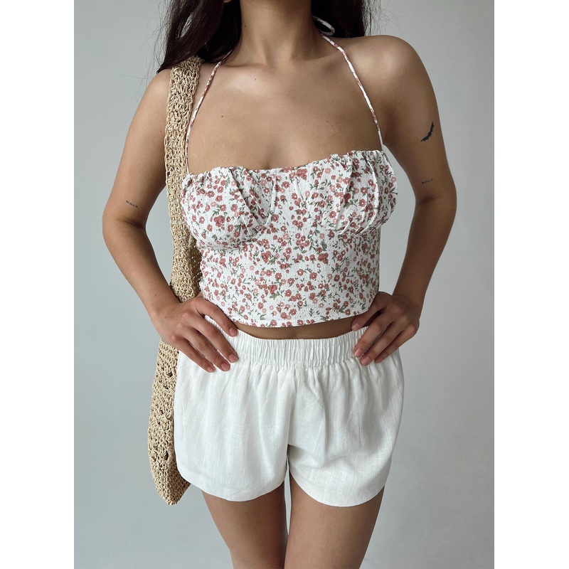 Beach House Shorts Off White Petite