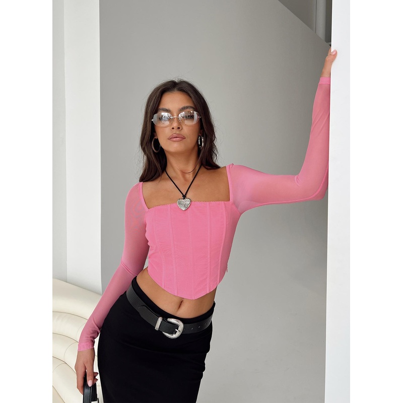 Beverly Long Sleeve Top Pink