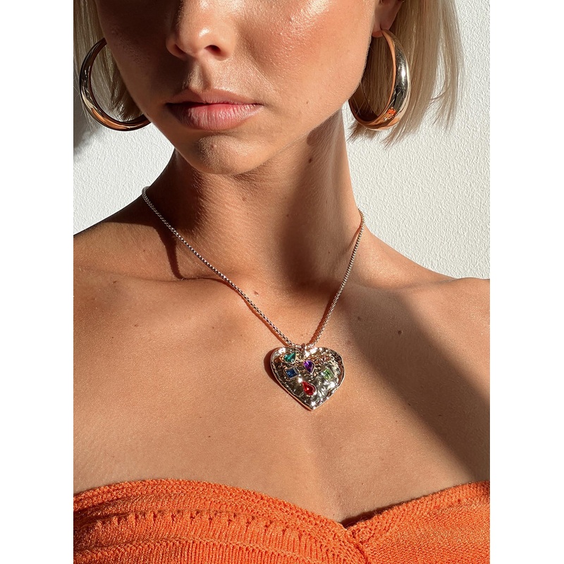 Evry Heart Necklace Gold