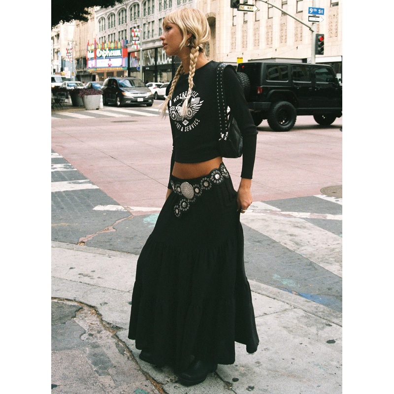 Hale Midi Skirt Black