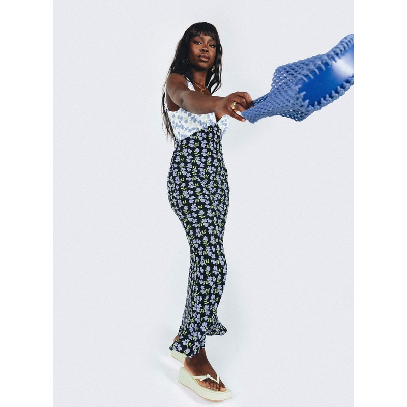 Nellie Maxi Dress Blue / Multi