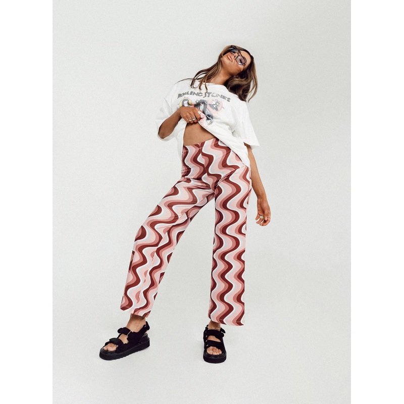 Retro Lights Pants Brown