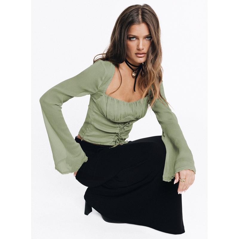 Rinnie Long Sleeve Top Green