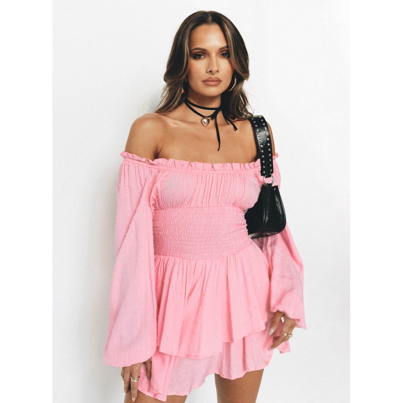 The Love Galore Long Sleeve Romper Baby Pink