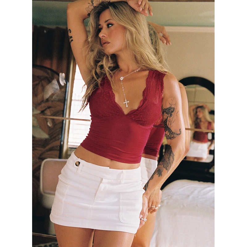 Brinnley Mini Skirt White