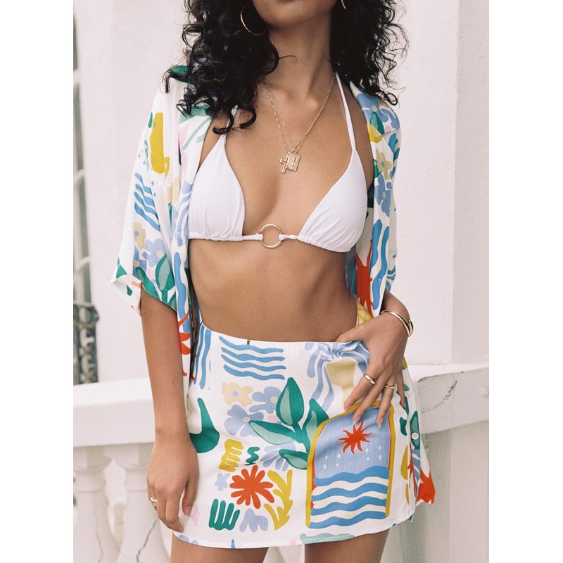 Caraliia Mini Skirt Blue Multi